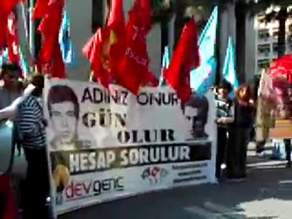 İzmir/ Dev-Lis, Necdet Adalı anması, basın açıklaması