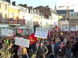 Journée de grève et de manifestation dans l'Aisne (Picardie)