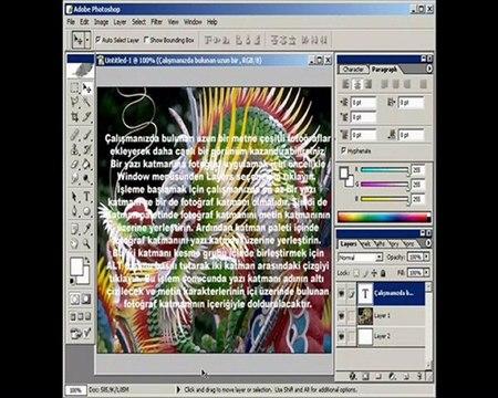 Photoshop Dersleri - Yazıları Resimle Doldurmak