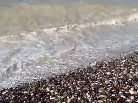 au pied du cap blanc nez la mer roule sur les galets