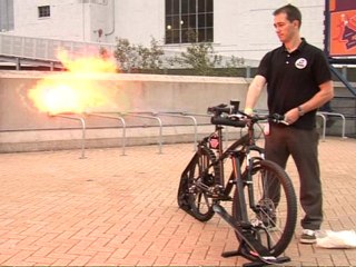 Flame-throwing bike unveiled in London