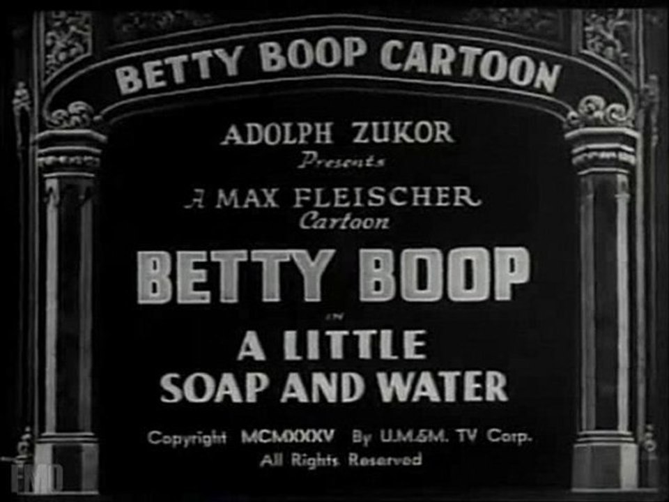 Free Cartoon: Betty Boop - A Little Soap and Water