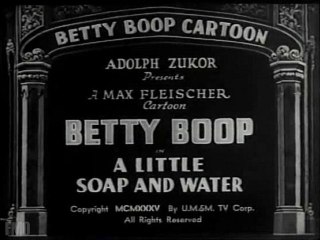 Free Cartoon: Betty Boop - A Little Soap and Water