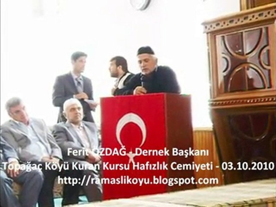 Ferit ÖZDAĞ Dernek BaŞkanI Hafızlık Cemiyeti 03.10.2010