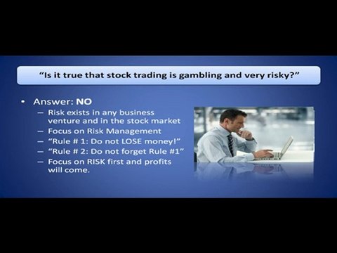 Is it true that stock trading is gambling and very risky?