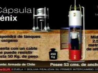 Cápsula Fenix sacará uno a uno a los mineros chilenos