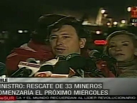 Mineros atrapados en Chile iniciarán salida a la superficie el miércoles