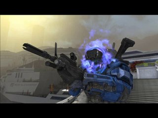 Halo Reach Skull Armor with Blue Flame Download