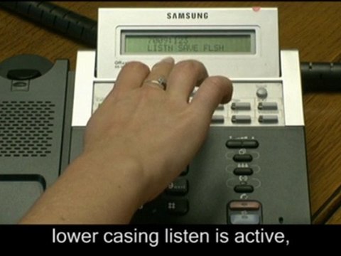 how you Enable People Around To Listen on Samsung OfficeServ