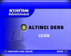 Kur_an Öğretmeni-6. Ders / Cezm İşareti