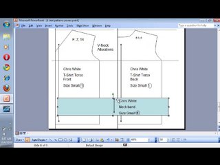 V Neck Tee | Patternmaking: T Shirt