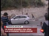 Israelí atropella a niños palestinos 08 Oct 2010