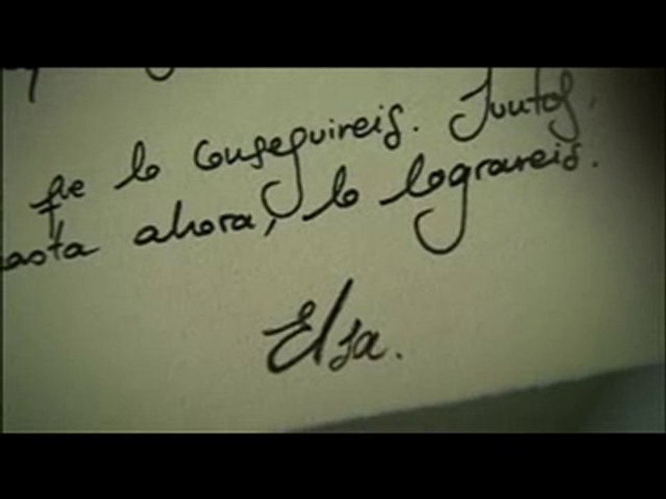 Elsa se despide en una carta...