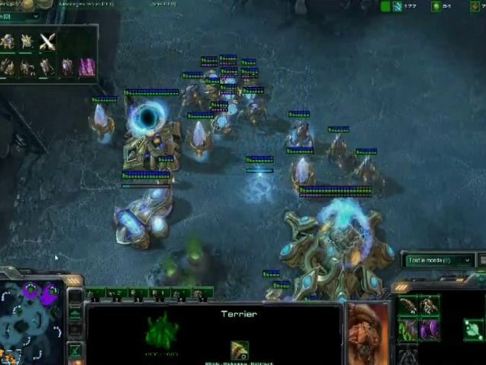 Match Starcraft II : Kenzy (Z) vs Adel (P) par...