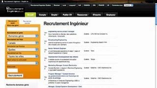 Recrutement Ingenieur - Emploi Ingenieur