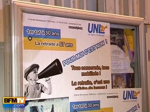 Réforme des retraites : les lycéens mobilisés