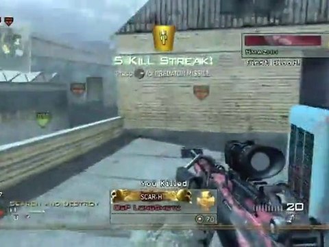 Modern warfare 2: 5 kill au couteau de lancer