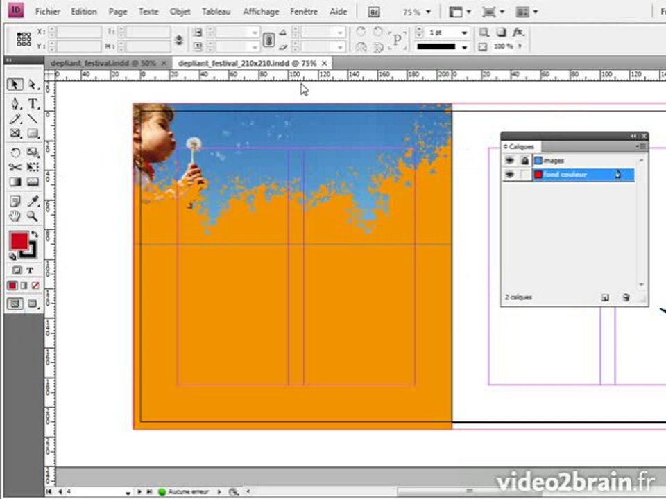 InDesign CS4 : Importer un fichier Photoshop natif .PSD