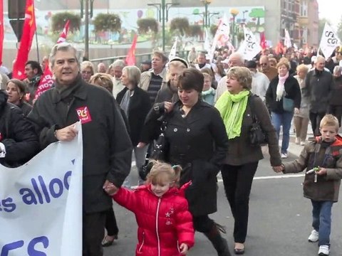 Maubeuge : Manifestation contre la réforme des retraites