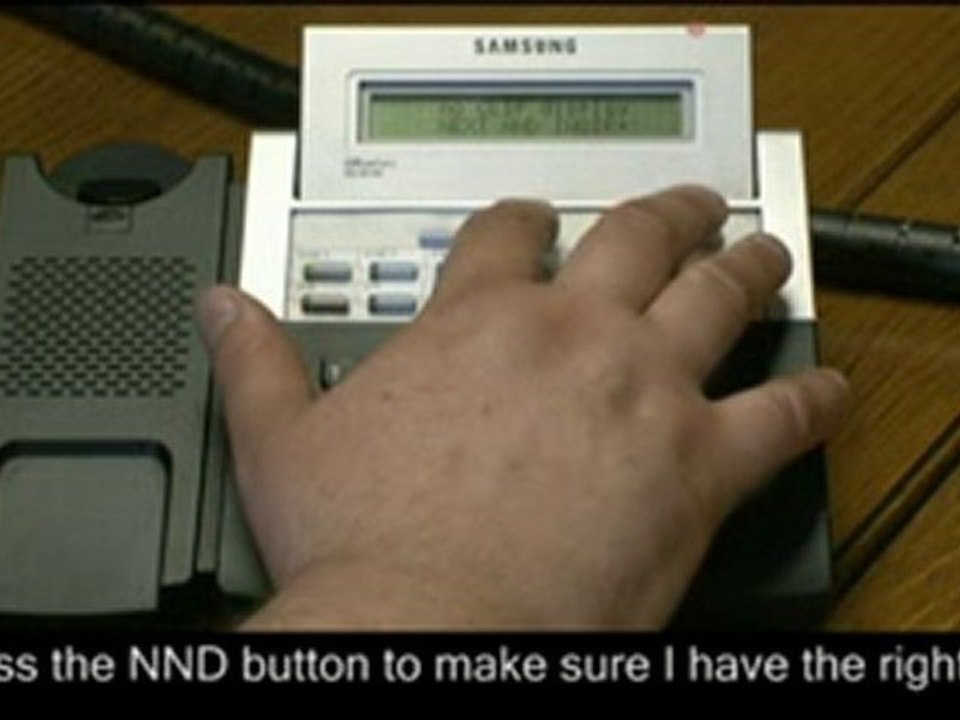 How to Save inbound CLI Whilst on a Call on a Samsung Teleph