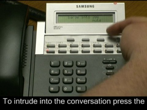 How to Barge a Call on a Samsung OfficeServ Telephone System