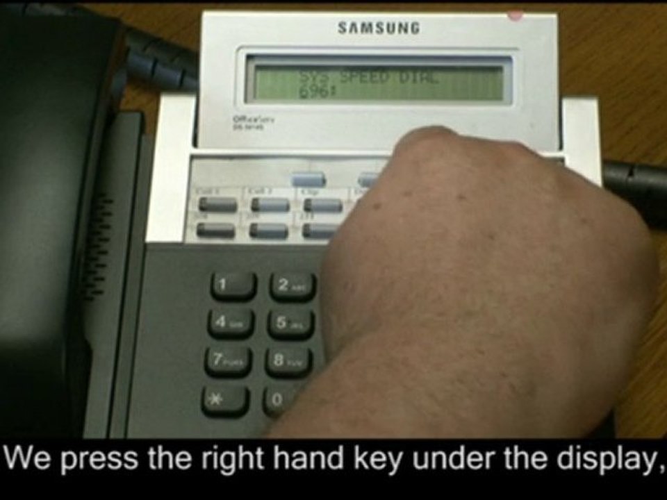 How to Add to System Speed Dial Directory on a Samsung Offic