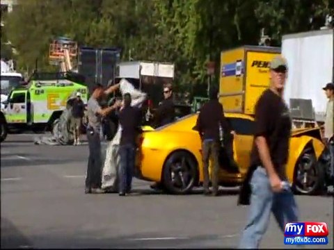 Un accident de voitures sur le tournage de Transformers 3