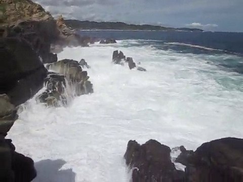 les grosses vagues du Pacifique