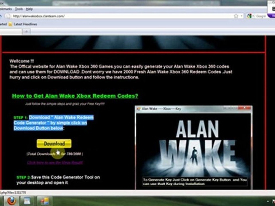 Alan Wake Xbox 360 Crack + Free Codes for Alan Wake