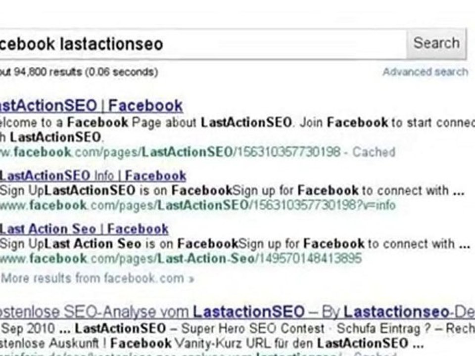 Lastactionseo search