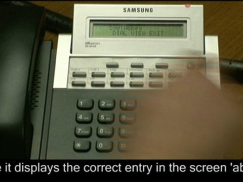 How to Use the Directory Key on a Samsung DS5014s Handset