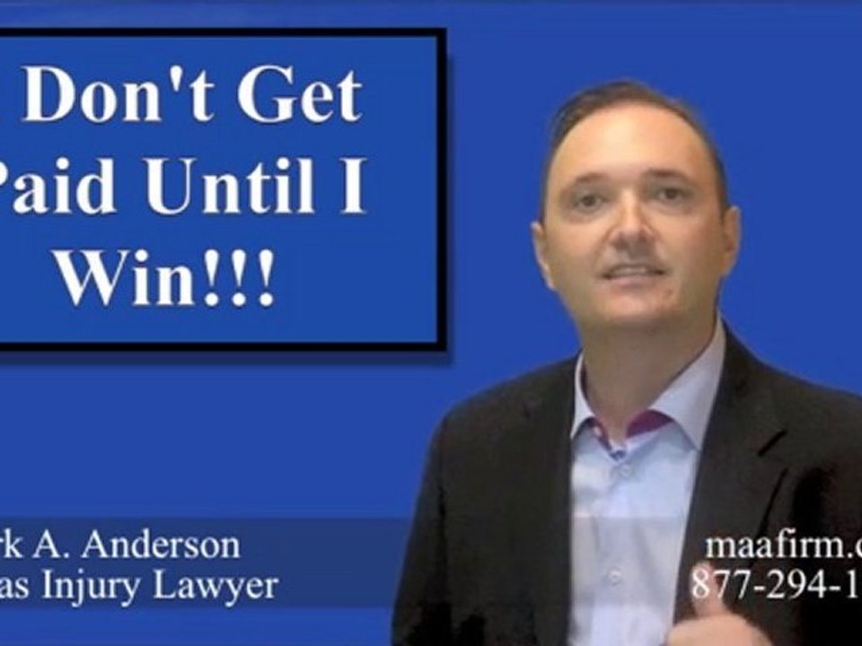 Contingent Fee Contract | How Lawyer Mark Anderson Is Paid