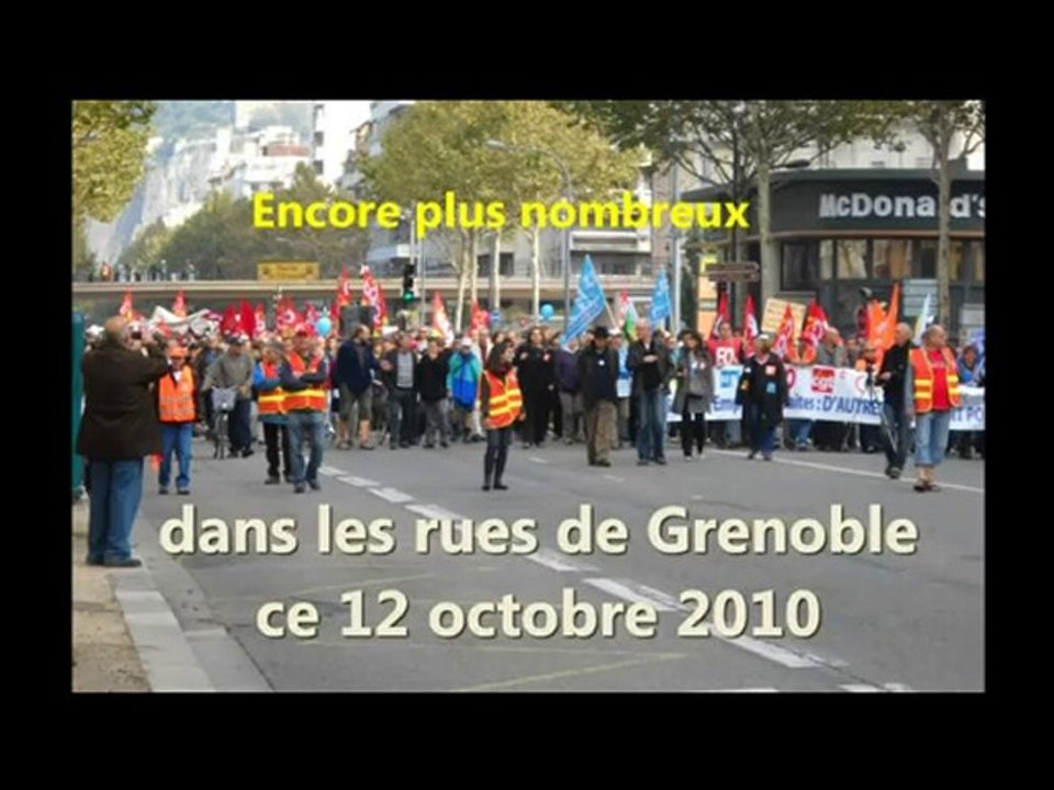 manifestation 12 octobre 2010 Grenoble