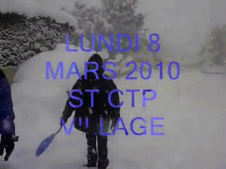 SAINT CYP:TEMPETE DE NEIGE  MARS 2010