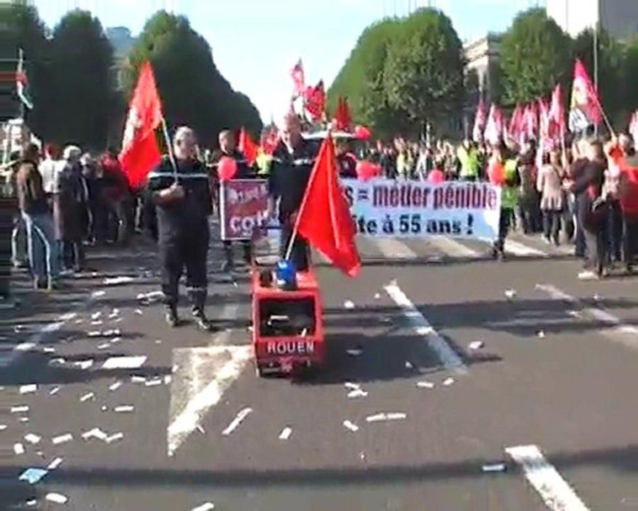 Manifestation à Rouen le 12 octobre
