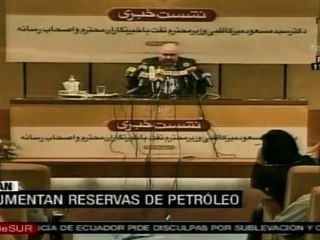 Aumentan reservas de petróleo de Irán