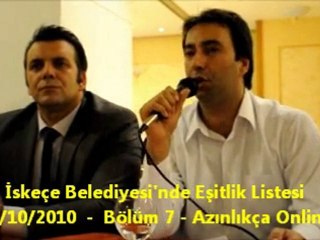 İskeçe Belediyesi'nde Eşitlik Listesi - Bölüm 6