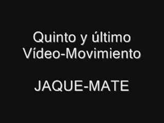 JAQUE AL REY, 5º Y Último movimiento.JAQUE-MATE