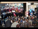blocages et manif du 12/10 à Cherbourg en images
