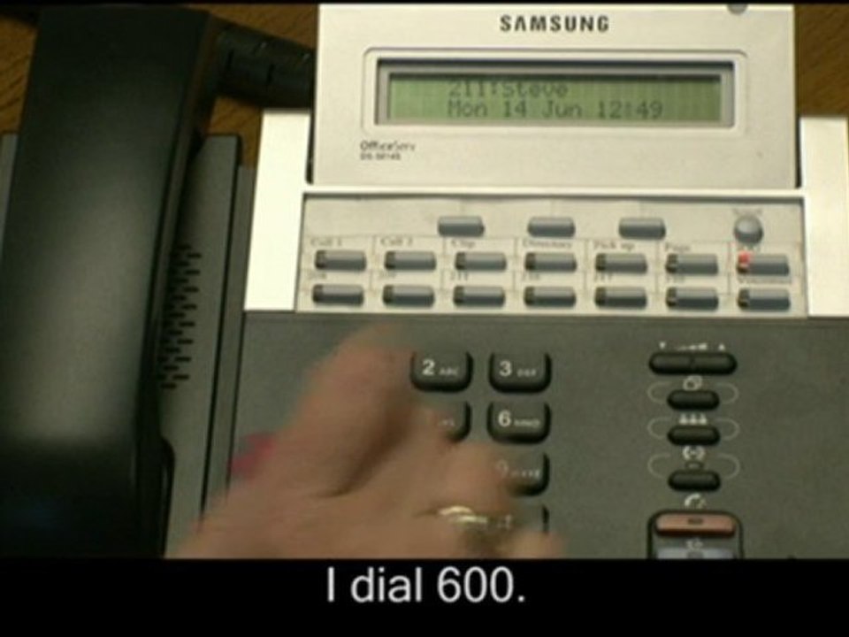 Set a Forward on DND on a Samsung Telephone System