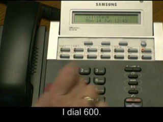 Set a Forward on DND on a Samsung Telephone System