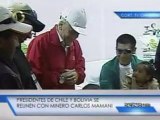 Evo Morales brinda su apoya a minero boliviano