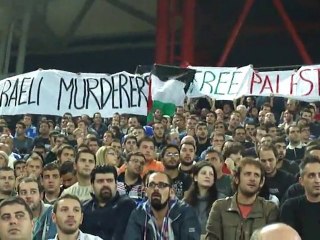 tvxs.gr | Πανό υπέρ Παλαιστίνης