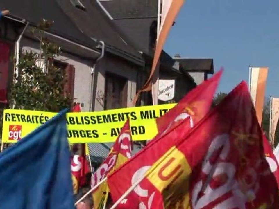 Manifestation du 12/10 à Aubigny Sur Nère (18)