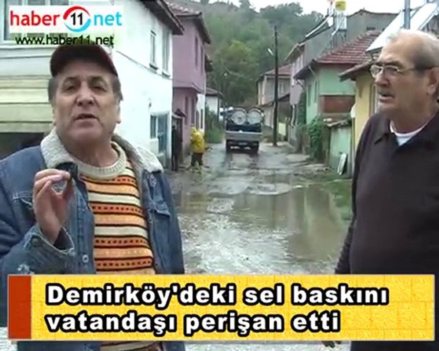 BİLECİK DEMİRKÖY'DE SEL BASKINI