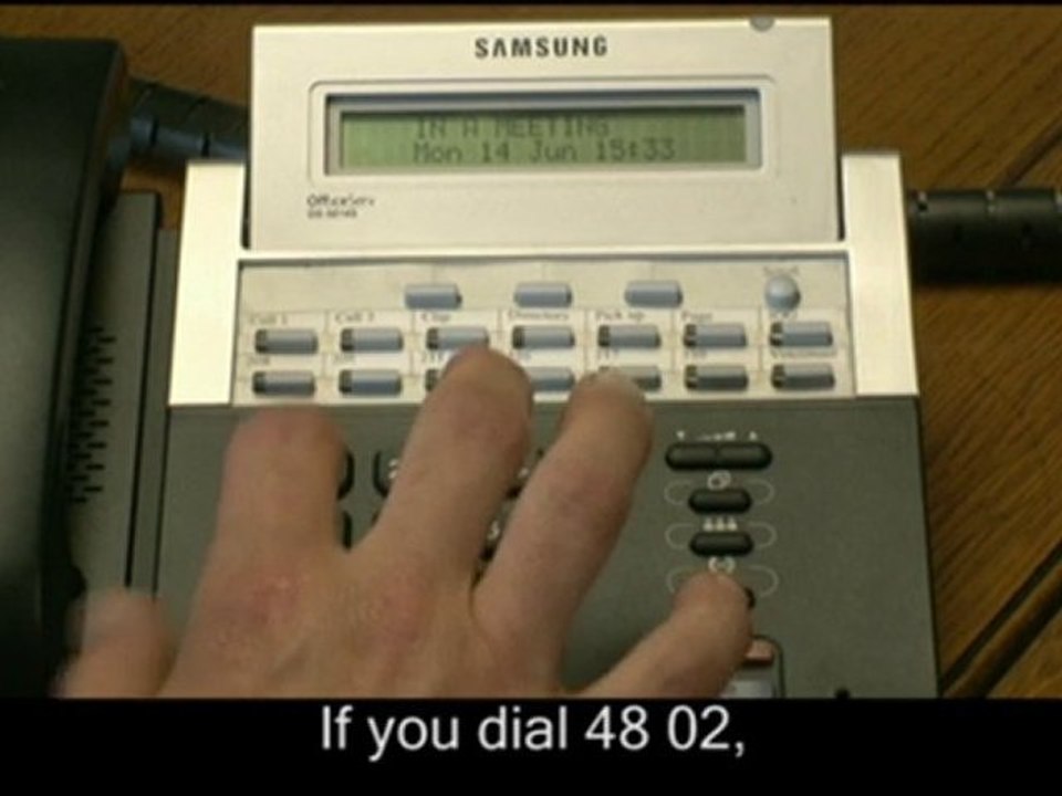 How to Set a Programmed Message on your Extension on a Samsu
