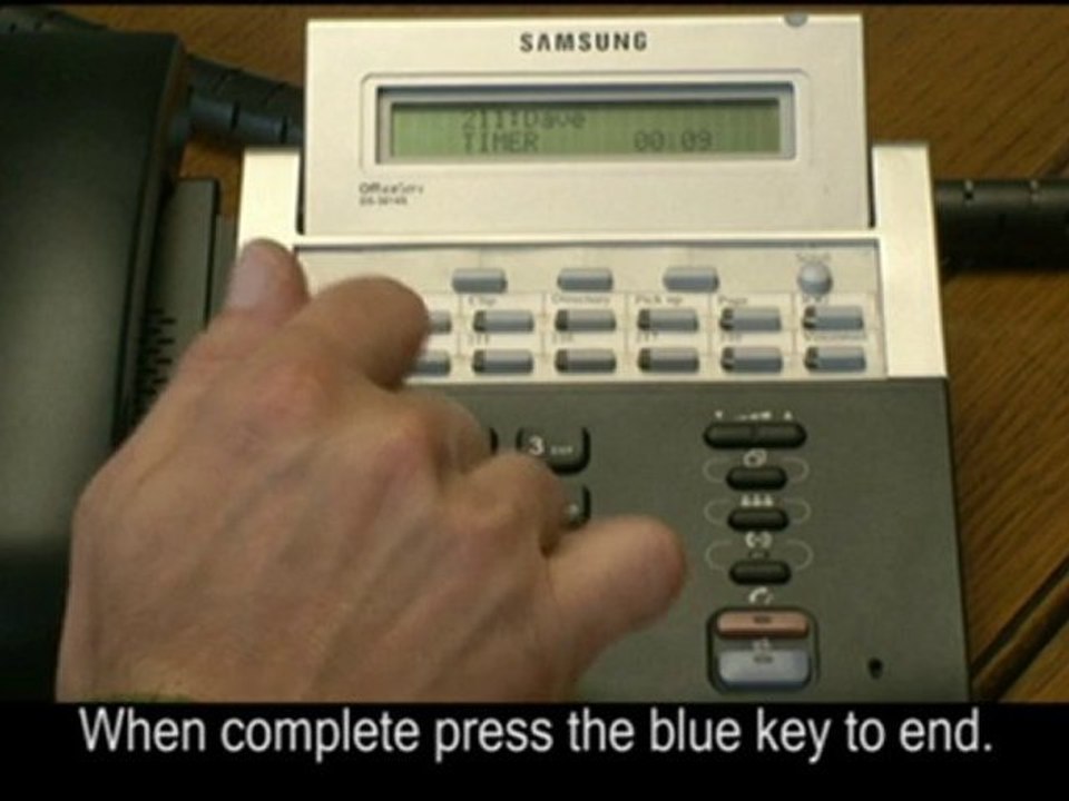 How to Use the Timer Key on a Samsung Telephone System