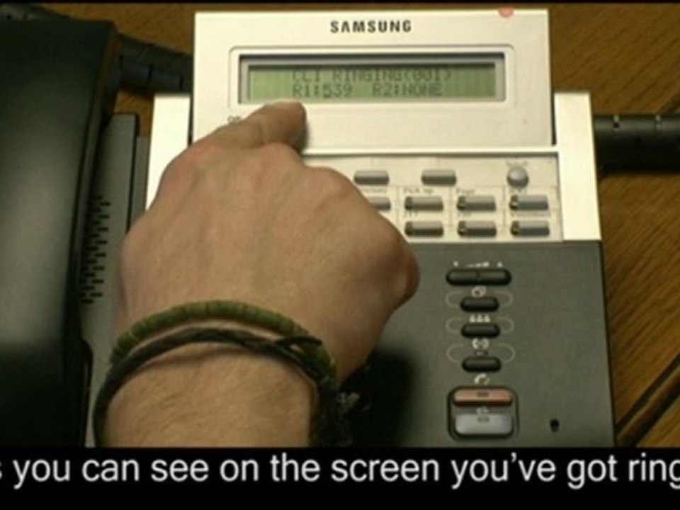 How to Change the Destination on an inbound CLI on a Samsung
