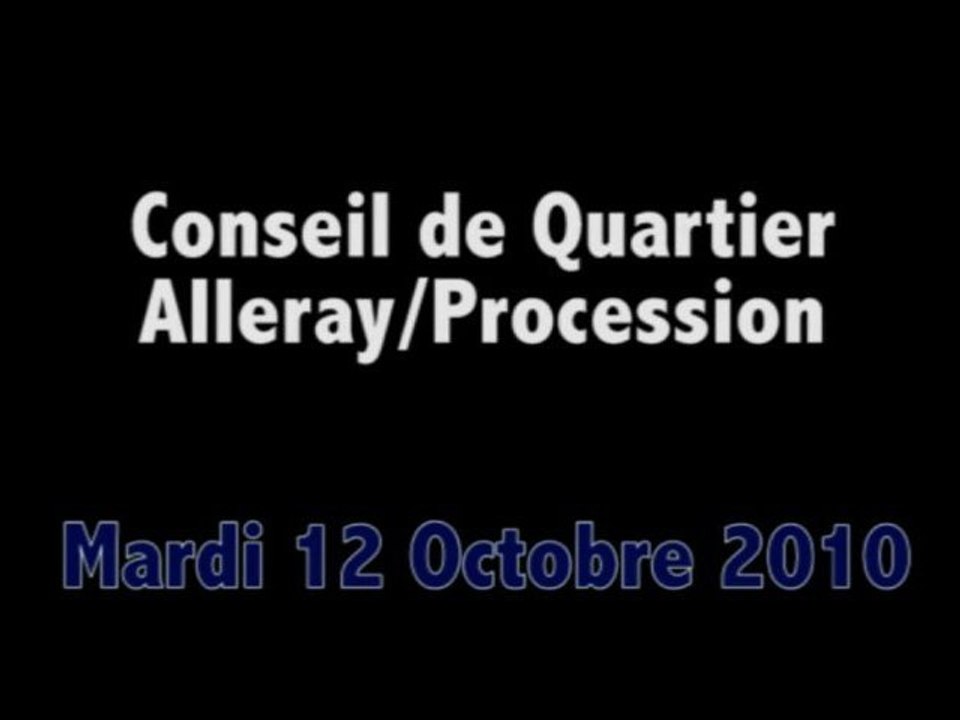 Conseil de Quartier Alleray/Procession du 12/10/10