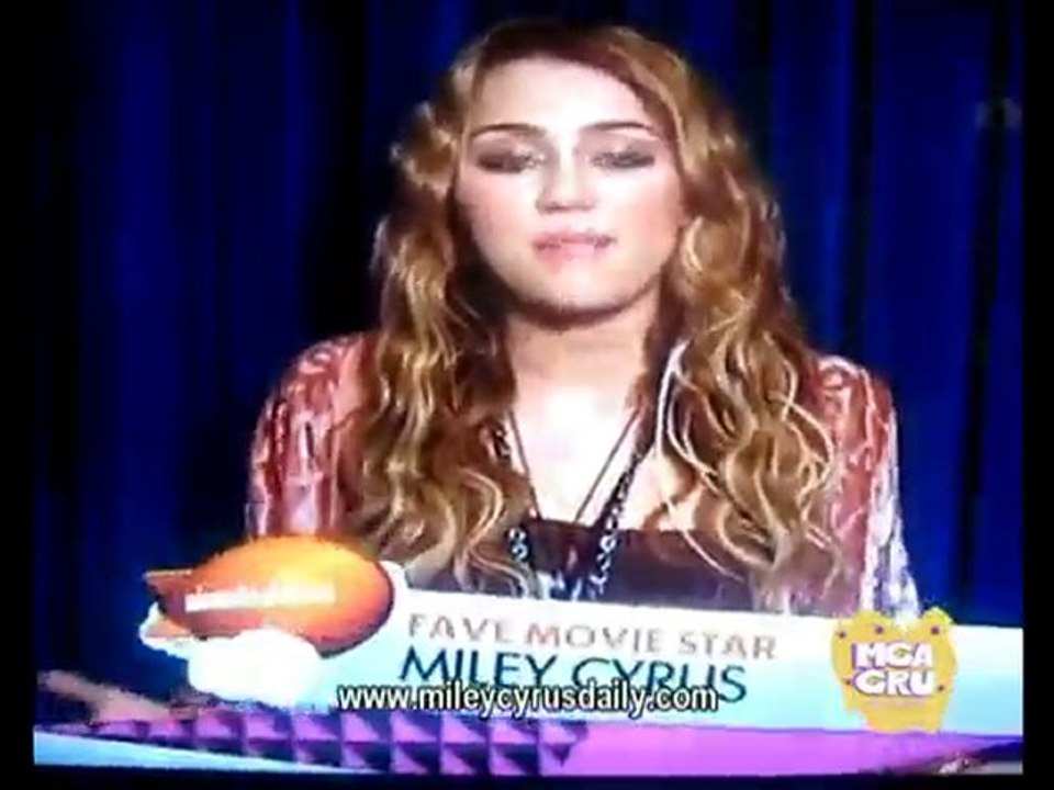 Miley Cyrus Australian KCA - Fav Movie Star(2)